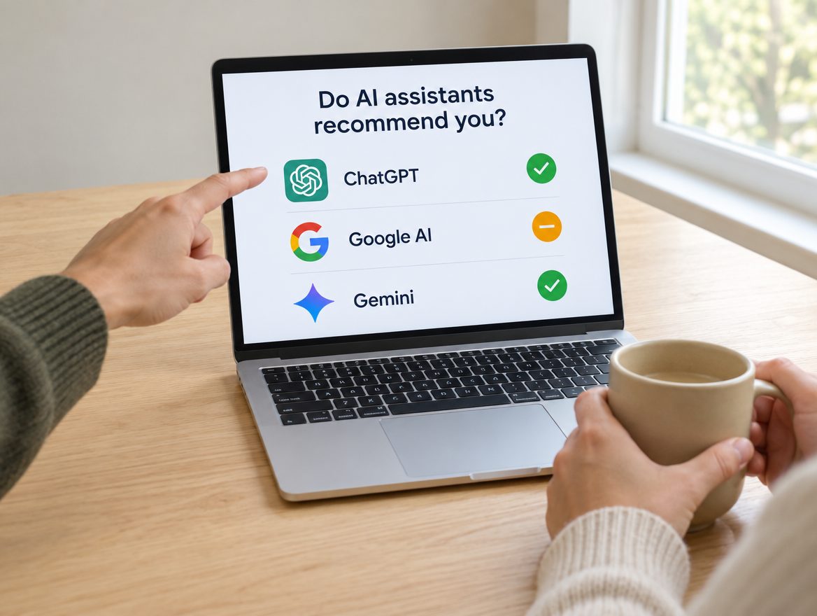 Example: an AI visibility check